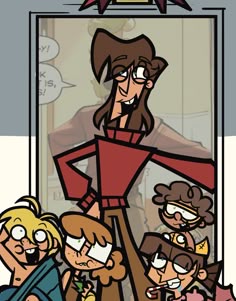 an image of cartoon characters with different expressions