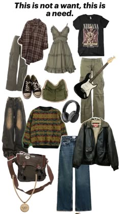 Grunge clothing Grunge Clothes Style, Grunge Style Woman, Old Grunge Style, Traditional Grunge, Soft Girl Grunge, 90s Grudge, Fair Grunge Outfit, 90s Grunge Clothes Aesthetic, Grunge Outfits Autumn