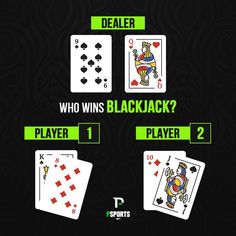 the blackjack card game is being played