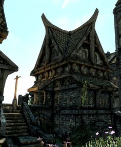 Embla Ysmir Ericsdotter's home Proudspire in Solitude Skyrim. Skyrim Buildings, Skyrim Blackreach Location, Skyrim Mushroom House, Skyrim Longhouse, Skyrim House, Skyrim Castle Volkihar, Skyrim