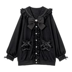 Jiraikei Clothes, Jirai Kei Closet, Jirai Kei Clothing, Lolita Jacket Ideas, Jirai Kei Jacket, Gothic Lolita Outfit With Accessories, Lollita Gothic Collar, Jirai Kei Hoodie, Jirai Kei Coat