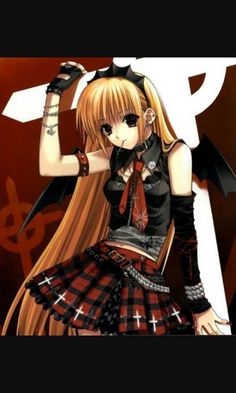 Rock N Roll Goth Anime Cute 2006 Anime Style, 2000s Manga Style, 2000s Anime Art Style Emo, Myspace Anime, Dark 2000s Anime, Misa Amane Images, 2000s Emo Anime Art, Misa Amane Character, Misa Amane Scythe