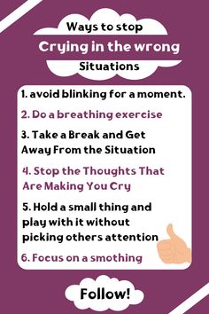 Sometimes, we cry in wrong situations, how to control yourself from crying, how to control crying, how to stop crying, ways to stop crying, ways to hold your tears, easy ways to stop crying in wrong situations. #wrong #control #selfhelp #selfcontrol #sad #selfimprovementtips #ways #tips #tricks How To Stop Crying Immediately, How To Control Yourself, How To Control Your Tears, How To Stop Crying Fast, How To Hold Back Tears, How To Stop Caring, How To Stop Showing Emotions, How To Hide Tears, How To Not Cry When Angry