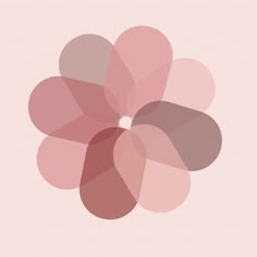 a pink and brown flower on a light pink background
