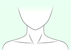 a line drawing of a woman's face and shoulders with the hair pulled back