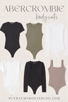 Bodysuits are an essential piece in every capsule wardrobe and I found the BEST bodysuits on the internet. Amazing quality, incredibly soft, variety of color options and styles.. you have to add these Abercrombie bodysuits to your closet!