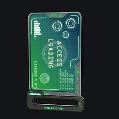 a close up of a hard drive on a black background