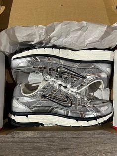 Metallic Silver P6000, Silver Nike P6000, Nike Sneakers Silver, Metallic Silver Shoes, Silver Sneakers Nike, Silver Nike Vomero 5 Outfit, P6000 Metallic Silver Outfit, Nike P6000 Silver Outfit, Silver Asics Outfit