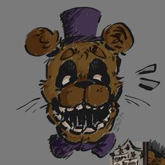 Art by me :] - On Tumblr and Bluesky Fredbear Fnaf Fanart, Golden Frenni, Fredbear Fnaf, Fnaf Freddy Fanart, Fred Bear Drawing, Withered Freddy Fanart, Fredbear Fanart, Fredbear Art, Fnaf Fan Art