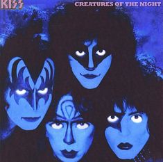 the kiss album cover with blue eyes