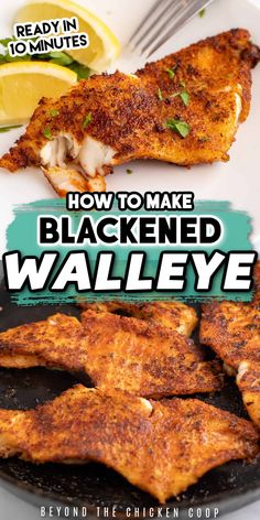 the cover of how to make blackened walleye