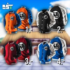 Goku Jacket Outfit, Goku Supreme Jacket, Dragon Ball Casual Outfits, Goku Winter Jacket, Goku Super Saiyan Jacket, Goku Ssj Jacket, Goku And Vegeta Jackets, Goku 59 Jacket, Goku Jacket