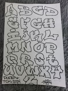 Graffiti alphabet