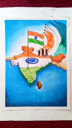 #india #indiamap #drawing Independence Day Of India Drawing, Indian Independence Day Drawing, India Independence Day Poster Drawing, India Map Drawing Art, Independence Day Poster Drawing Ideas, India In 2030 Drawing, Indpandes Day Drawing, Indpends Day Drawing, Poster On Incredible India Drawing
