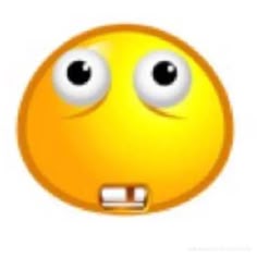an emoticive smiley face with one eye open and two eyes closed, while the other is frowning