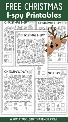 Christmas I-Spy Printable Sheets