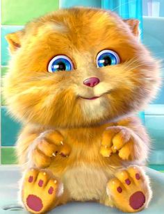 a cartoon cat sitting on top of a bathroom counter