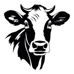 vectors, photos and PSD files | Free download Cattle Head Logo, Cow Svg Free, Cow Vector Design, Cow Face Silhouette, Cow Logo Design, Cow Head Silhouette, Cow Stencil, Cow Silhouette, Cow Vector Art