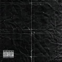 the cover art for an album with black paper