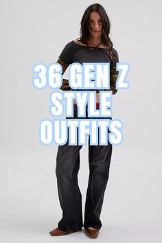 Express yourself with trendy Gen Z style outfits featuring baggy jeans, chunky sneakers, and statement accessories. Get inspired by unique, fashion-forward looks. Gen Z Wardrobe, Gen Z Styling, Gen Z Brunch Outfit, Gen Z Style Outfits, Gen Z Outfit Ideas, Gen Z Fashion Trends Women, Cargo Pants Gen Z, Gen Z Style 2024, How To Dress Like Gen Z