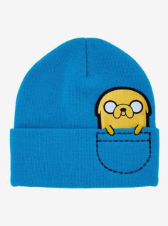 Adventure Time Jake Pocket Beanie - BoxLunch Exclusive, Fern Adventure Time Merch, Adventure Time Pajamas, Dorm Slippers, Finn Pajamas Adventure Time, Adventure Time Hot Topic, Adventure Time Finn Hoodie, Adventure Time Merch, Christmas Toy Story, Harley Quinn Halloween