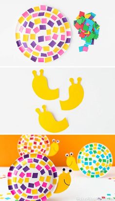 paper plate crafts for kids that are colorful and fun to do with construction paper plates