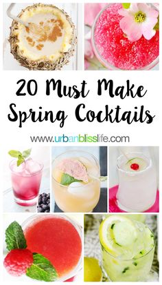 20 must make spring cocktails