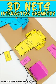 a project that converts paper 2D shapes into 3D shapes to help students understand geometry principles