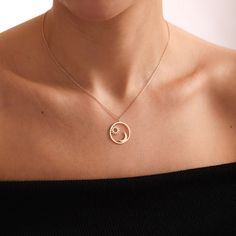 Handmade Gold Sun Eclipse Necklace Dainty Moon Pendant, Summer Jewelry Custom Sun Necklace Eclipse Pendant, Sun Circle Jewelry - Etsy 