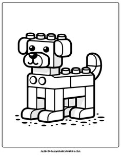 Enjoy endless fun with our free Lego block coloring pages. These cute printable sheets are perfect for kids to unleash their creativity and enjoy coloring at home or in school while having fun at the same time — download your favorites now! Lego Animal Coloring Pages, Lego Figure Coloring Pages, Lego Colouring Pages For Kids, Cool Kids Coloring Sheets, Lego Duplo Coloring Pages, Lego Coloring Sheets, Free Printable Minecraft Coloring Pages, Coloring Pages Lego, Lego Crafts For Kids Preschool