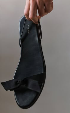 The Row Satin Sandals, Chic Sandals With Satin Bow For Summer, The Row Sandals Flat, The Row White Sandals, The Row Black Sandals, The Row Geri Sandals, The Row T Bar Sandals, The Row Ginza Sandal, The Row Ginza Sandals Black