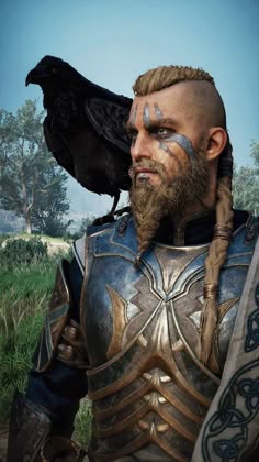 Viking Face Paint, Viking Makeup, Viking Halloween Costume, All Assassin's Creed, Viking Braids, Movie Makeup, Viking Cosplay, Vikings Halloween, Viking Men