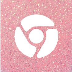 a pink and white background with the letter p in it's center, surrounded by small glitters