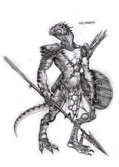 Lizard man Lizard Dragon, Dark Sun, Dragon Knight, Fantasy Races, Player Character, Fantasy Inspiration, Creature Design, Мифические Существа, Fantasy Creatures