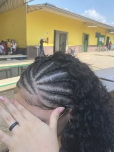 Curly Braided Hairstyles, Curly Hair Braids, Mixed Curly Hair, Cute Curly Hairstyles, Quick Natural Hair Styles, Braided Cornrow Hairstyles, Natural Curls Hairstyles, Curly Hair Styles Easy, Quick Braided Hairstyles