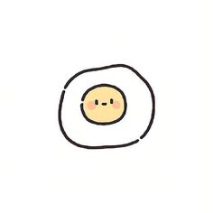 an egg with a smiley face drawn on it