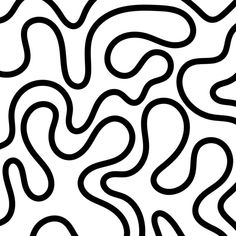 a black and white pattern with wavy lines