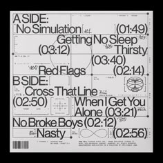 a poster with words and numbers on it