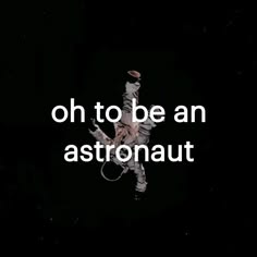 an astronaut is in the air with his arms up and legs spread out, as if to be an astronaut