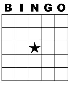 a black and white photo with the word bingo on it