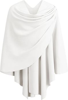 PULI Womens Large Cross Front Poncho Sweater Wrap Topper Knitted Elegant Shawls Cape for Fall Winter at Amazon Women’s Clothing store Gala Fashion, Elegant Shawl, Poncho Shawl, Knitting Gift, Poncho Sweater, Wrap Sweater, Double Knitting, Clothing Store, Shawl