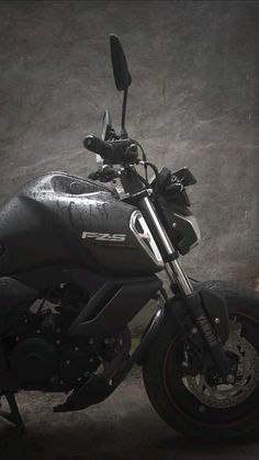 my fz-s V4 all matt black having fun in the rain