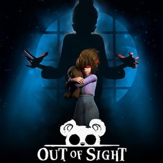 the poster for out of sight shows a woman holding a teddy bear in her arms