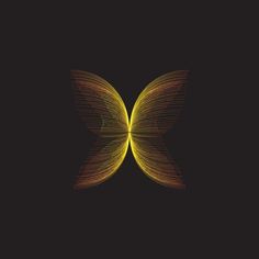 a yellow butterfly on a black background