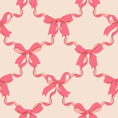 Bow Grid Pattern for Fabric