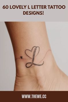 a small tattoo on the ankle that reads, 60 lovely letter tattoo designs for women