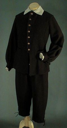 Servant Outfit Male, 1600 Suit, 17th Century Dress Men, 1600s Fashion Men, 1630s Fashion Men, 1660s Fashion Men, Early 1600s Fashion Men, Skeleton Suit 18th Century, 1700s Suits