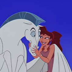 the princess and the white horse from disney's animated movie, pocahon