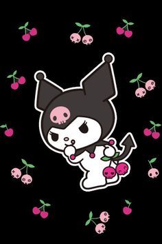 an image of a cartoon character with cherries