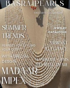 A Pearls Beauty Showcasing By Madaar Impex Tapioca Pearls, Jewelry Catalog, Delicate Necklace, Wedding Necklace, Pearl Jewelry, Layered Necklaces, Necklace Set, Beaded Necklace